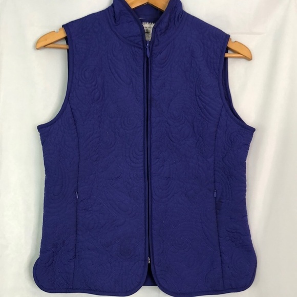 Pendleton Women’s Blue Quilted Vest Hidden Pocket Size XS - Picture 3 of 11